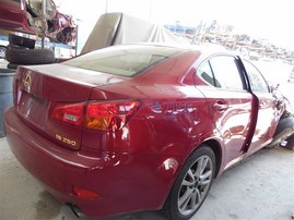 2006 Lexus IS250 Burgundy 2.5L AT #Z24715